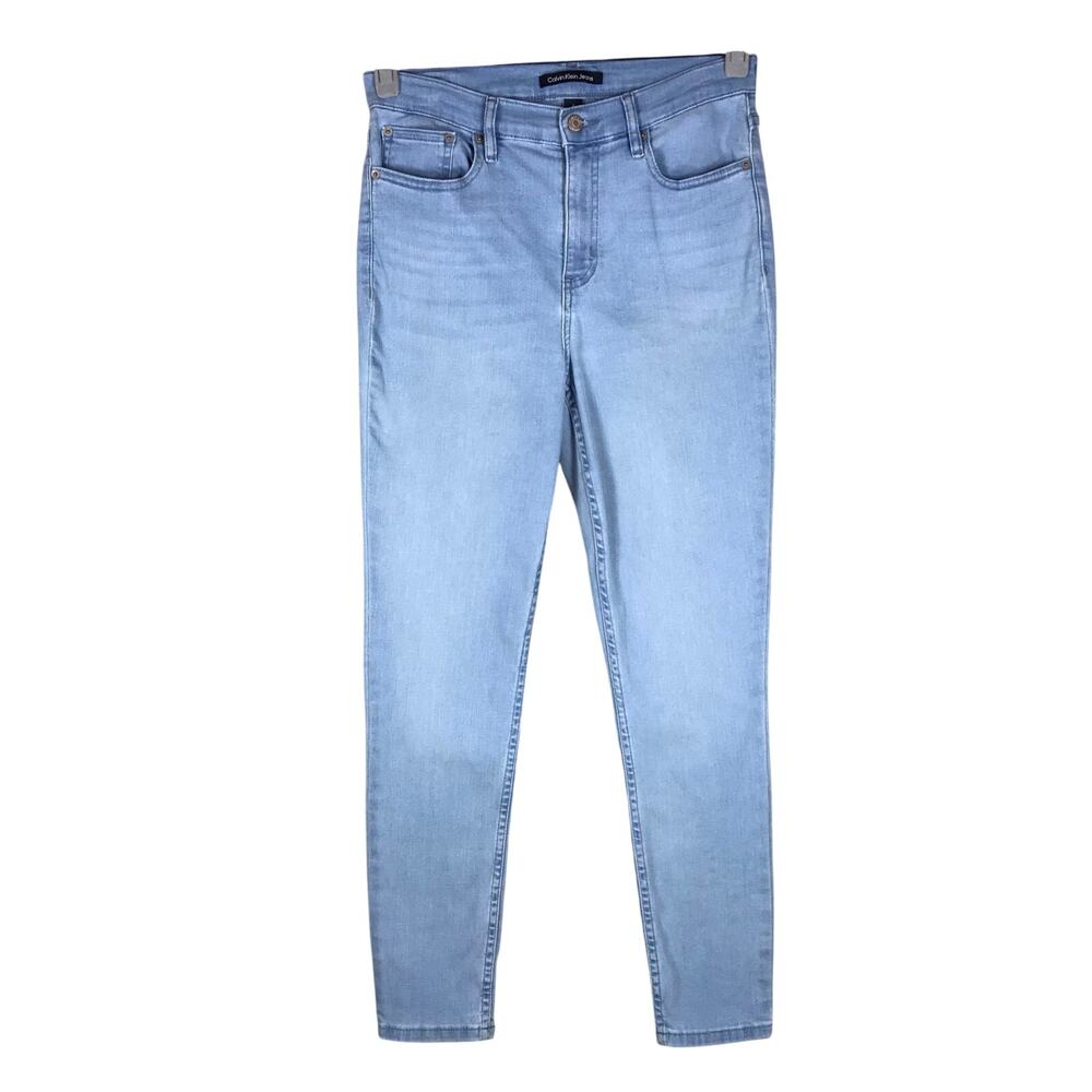 Calvin Klein Jeans Women’s 8 Light Blue Skinny Repreve Stretch Denim Casual
